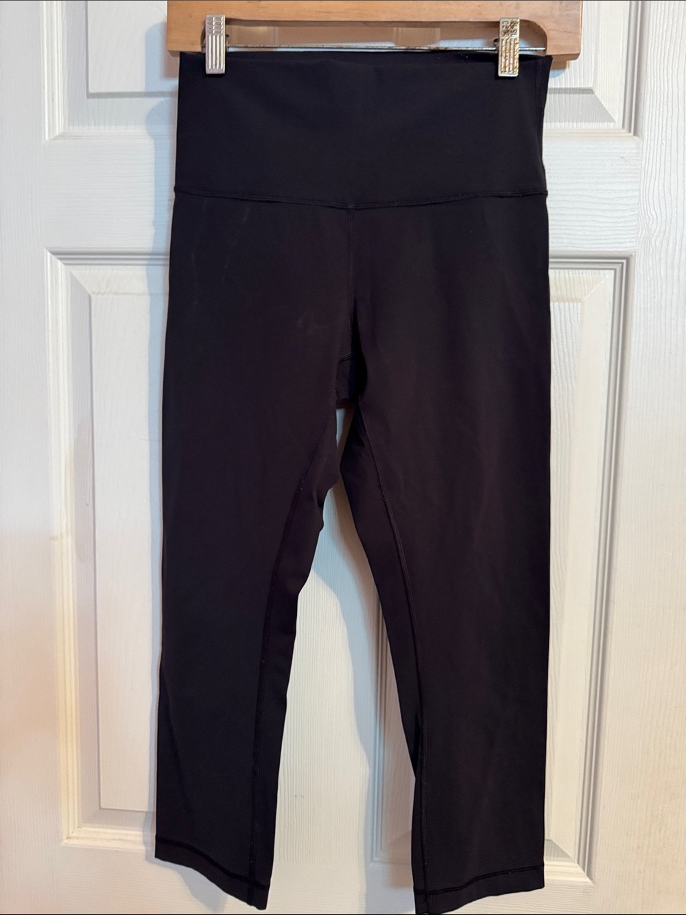 High-Waist Black Athletic Leggings by Lululemon